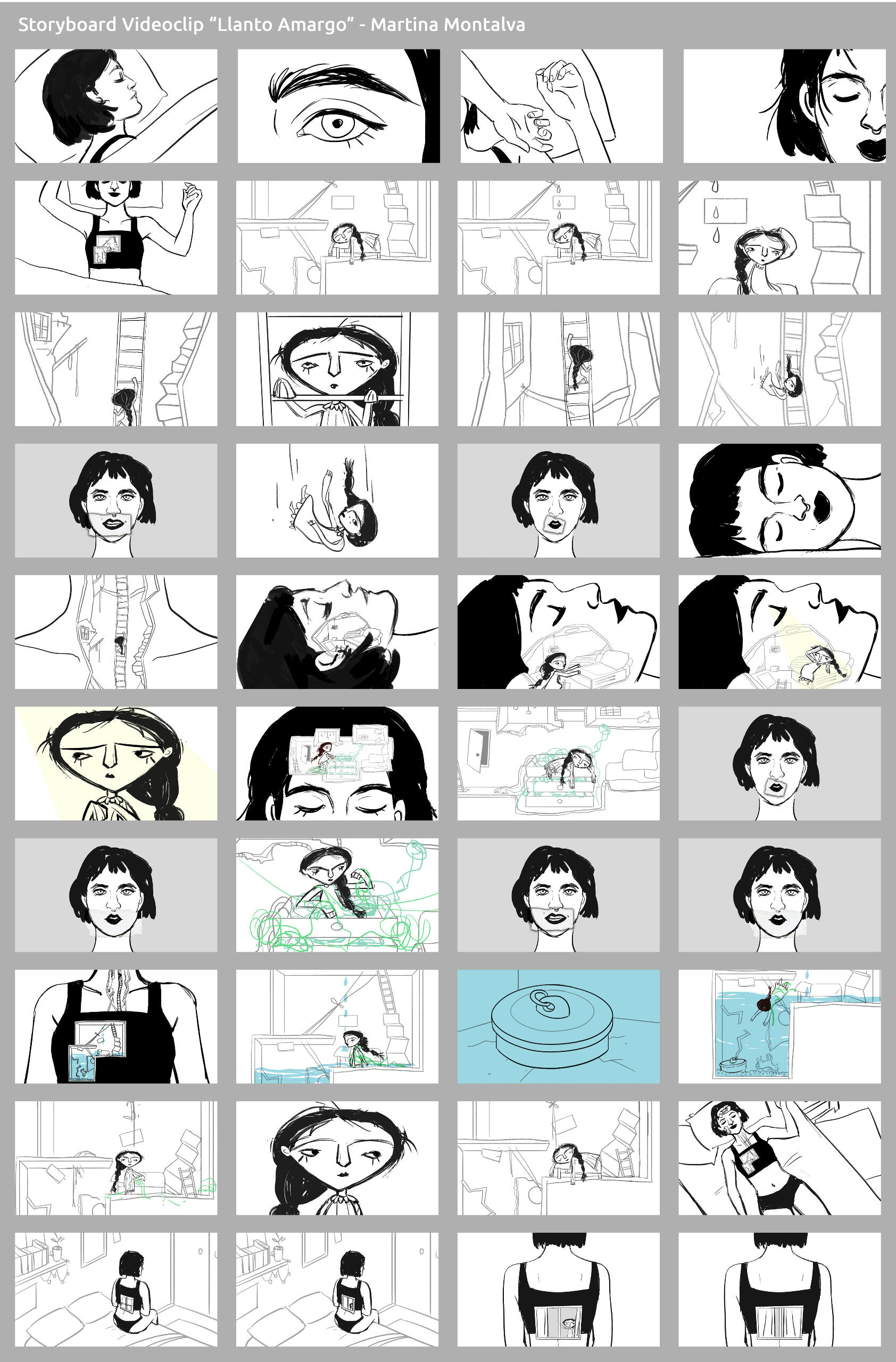Storyboard Llanto amargo